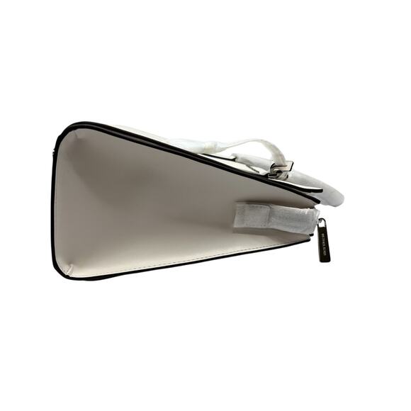 NEW MICHAEL KORS HOPE Handbag Women Large Satchel Purse 35T0SWXS3L OPTIC WHITE - Picture 14 of 16